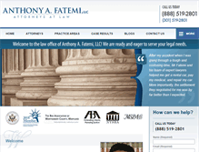 Tablet Screenshot of fatemilaw.com
